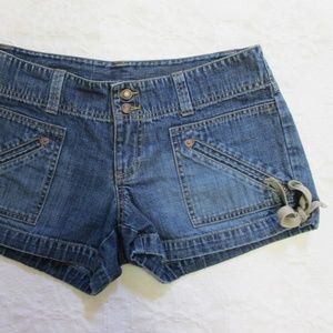 Denim Jeans Shorts RN Ties on Sides